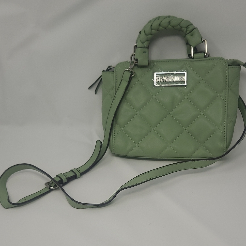 Green Quilted Handbag